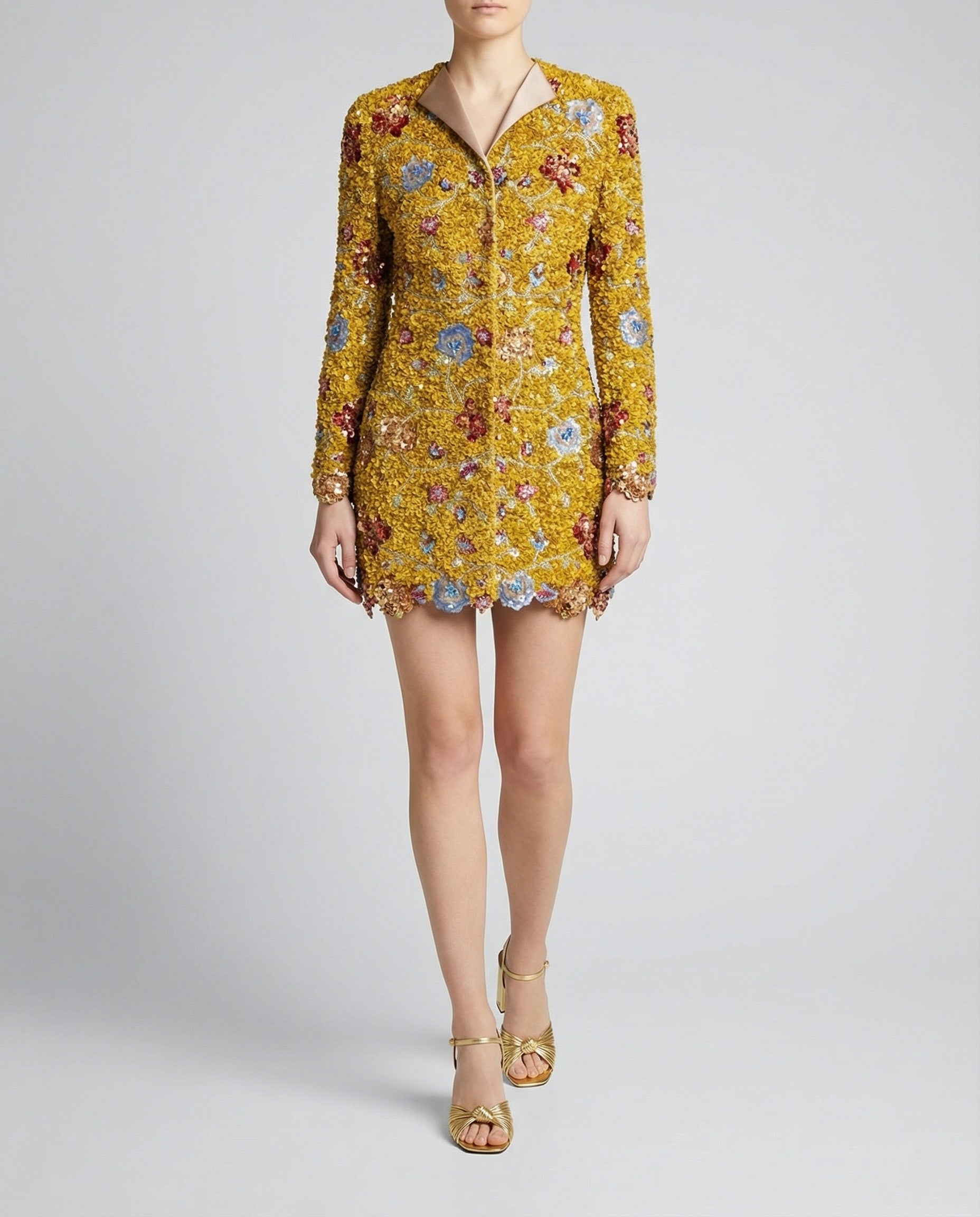 valentino logomania sequin dress Michelle Monaghan Shines in Valentino Sequin Dress in The White Lotus