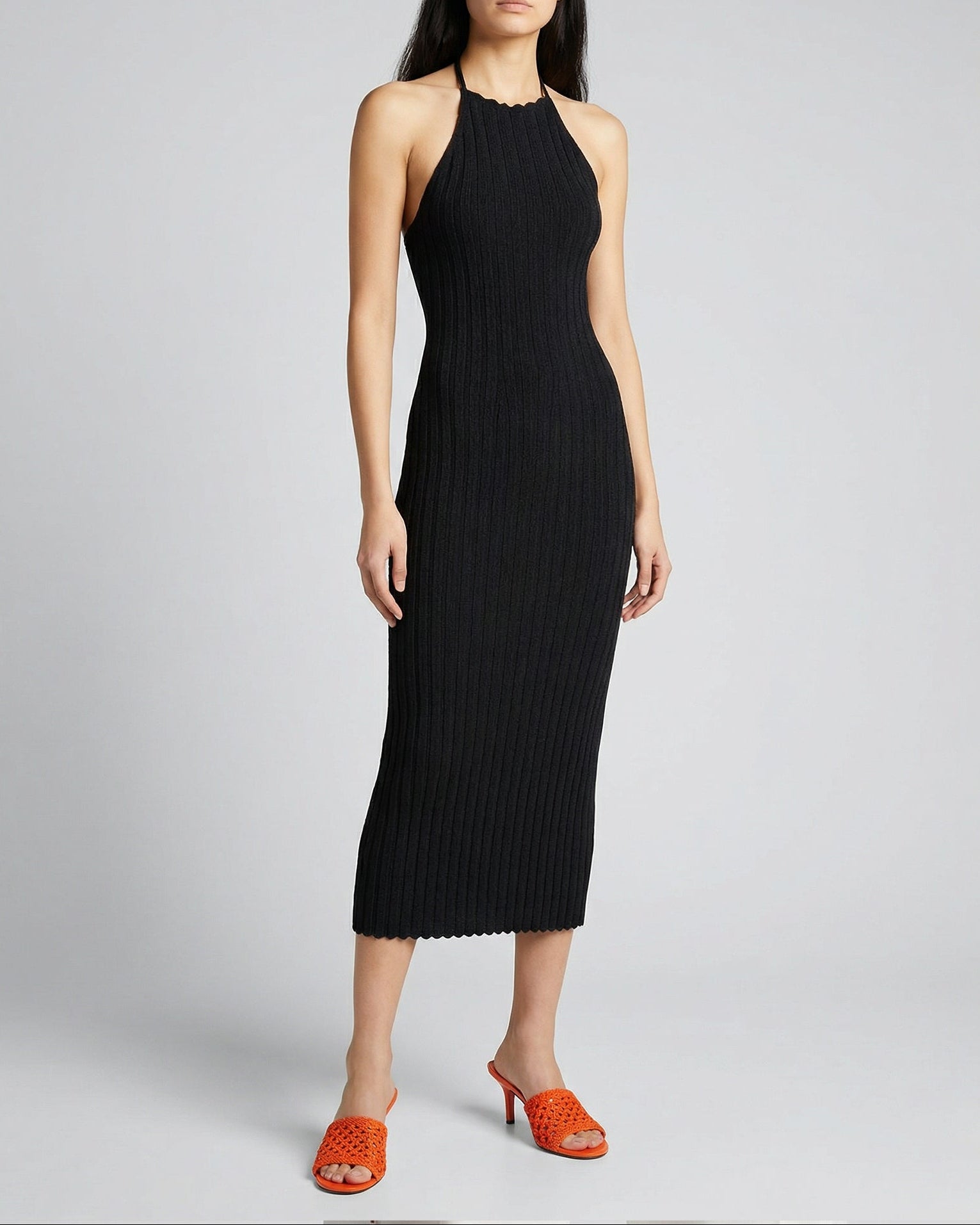 Jacquemus Tablier midi knit dress – Luisa World