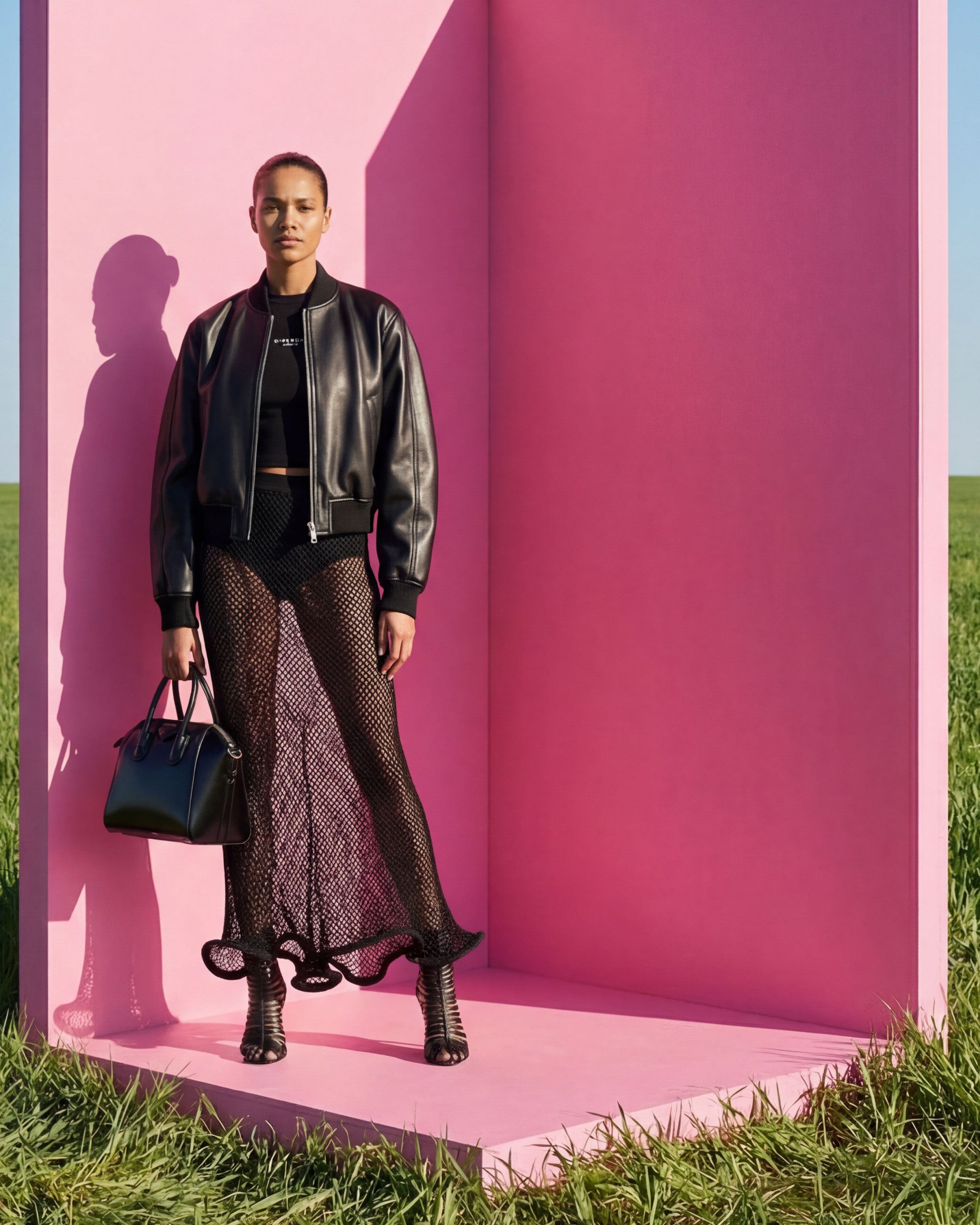 DOLCE & GABBANA ブラック 繊細レースフレアスカート size36 DOLCE