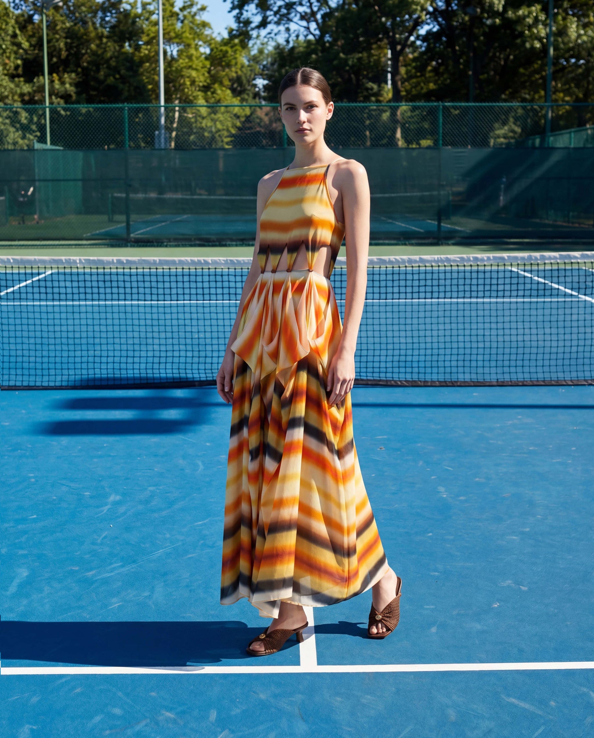chinese dress ladies Zimmermann Luna applique midi dress – Luisa World