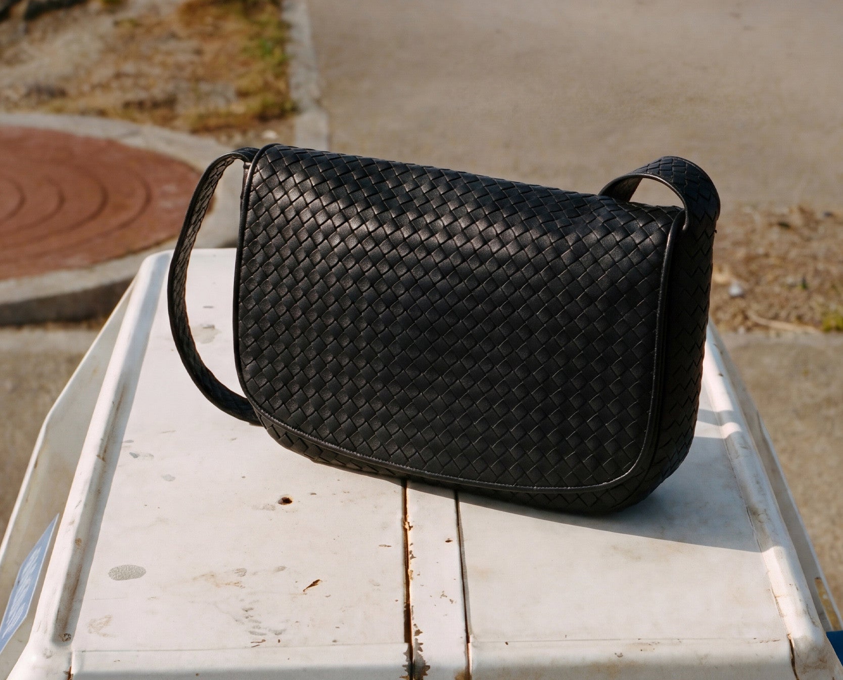 BOTTEGA VENETA Large hop zebra leather shoulder bag – Luisa World