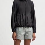 Moncler Anemone pleated hooded jacket