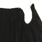 Ruched crescent jersey shorts