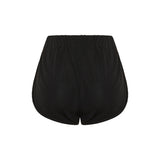 Ruched crescent jersey shorts