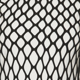 Knitted mesh mini dress