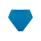 Ruched crescent high-waist bikini bottom