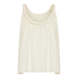 Garino silk voile gathered top