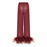 Lumière plumage trousers