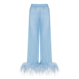 Lumière plumage trousers