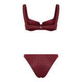 Ruched crescent jersey shorts