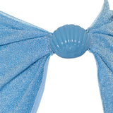 Short pareo with lurex thread