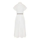 Poplin midi shirt-dress