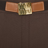 Panama cotton mini skirt