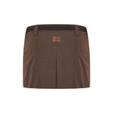 Panama cotton mini skirt