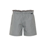 Checked technical fabric bermudas