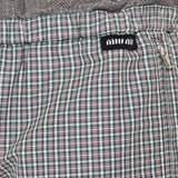 Checked technical fabric bermudas