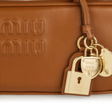 Beau small leather top handle bag