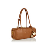 Beau small leather top handle bag