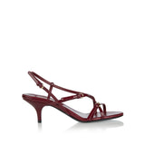 Patent leather sandals
