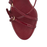 Patent leather sandals