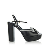 Leather platform sandals