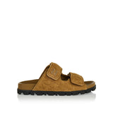Suede double-band sandals