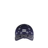 Bandana print baseball cap