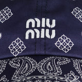 Bandana print baseball cap
