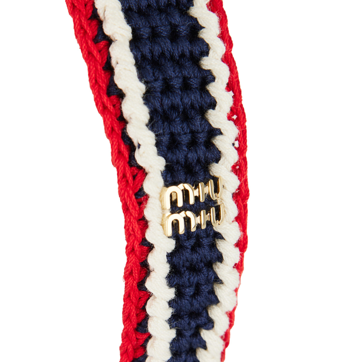 MIU MIU Crochet logo headband – Luisa World