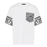 Majolica-print short-sleeved t-shirt