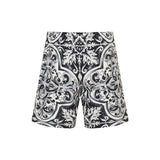 Majolica-print swim boxer shorts