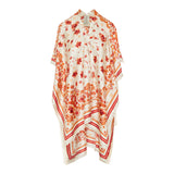 Coral Bandana poncho