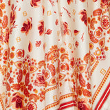 Coral Bandana poncho