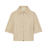 Fendi chambray cropped jacket