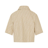 Fendi chambray cropped jacket