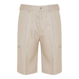 Linen bermuda shorts