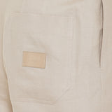 Linen bermuda shorts