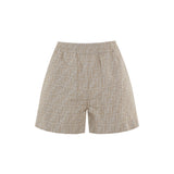 FF chambray cotton shorts