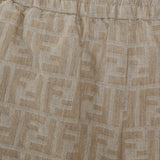 FF chambray cotton shorts