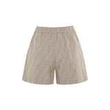 FF chambray cotton shorts