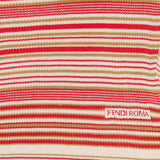 Striped cotton and silk top