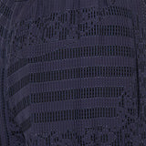 Straight-leg devoré trousers