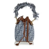 Mon Trésor denim mini bucket bag