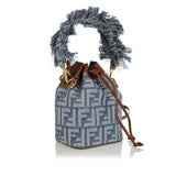 Mon Trésor denim mini bucket bag