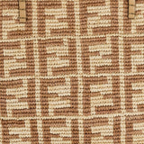 Roll Large FF raffia crochet tote