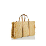 Summer Tote raffia FF jacquard tote