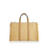 Summer Tote raffia FF jacquard tote