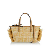 Roll raffia mini bag