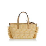 Roll raffia mini bag