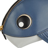 Fish-shaped leather toiletry case